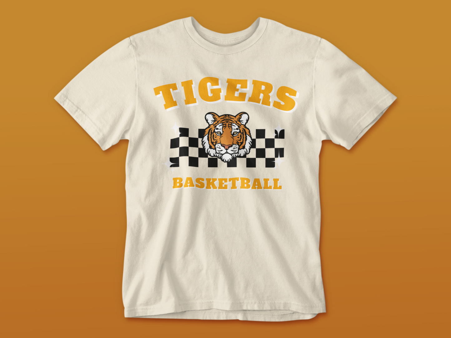 Retro Tigers Basketball Tee
