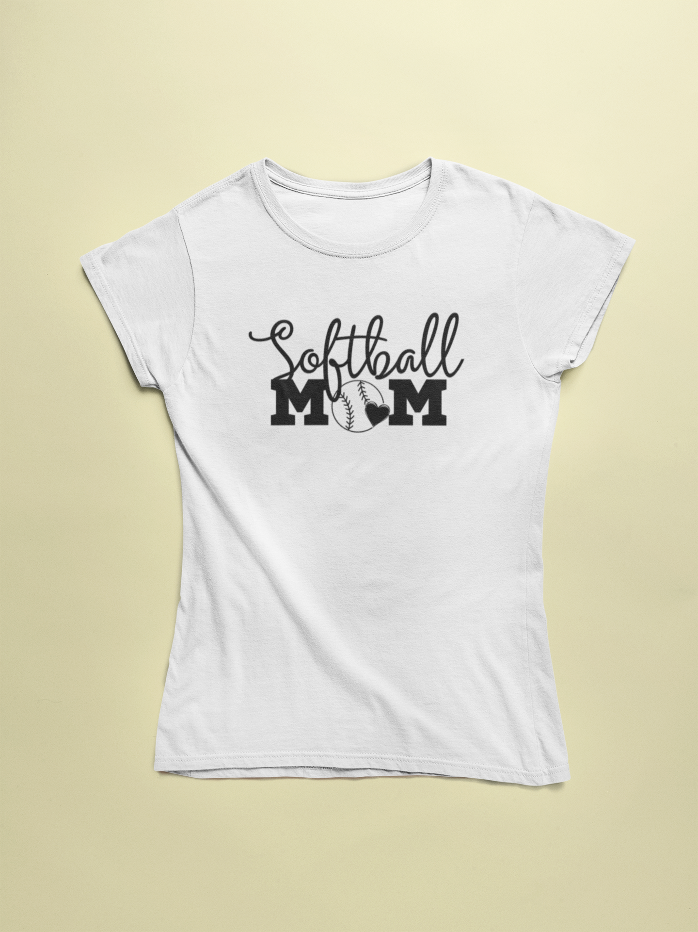 Softball Mom Black Logo Tee