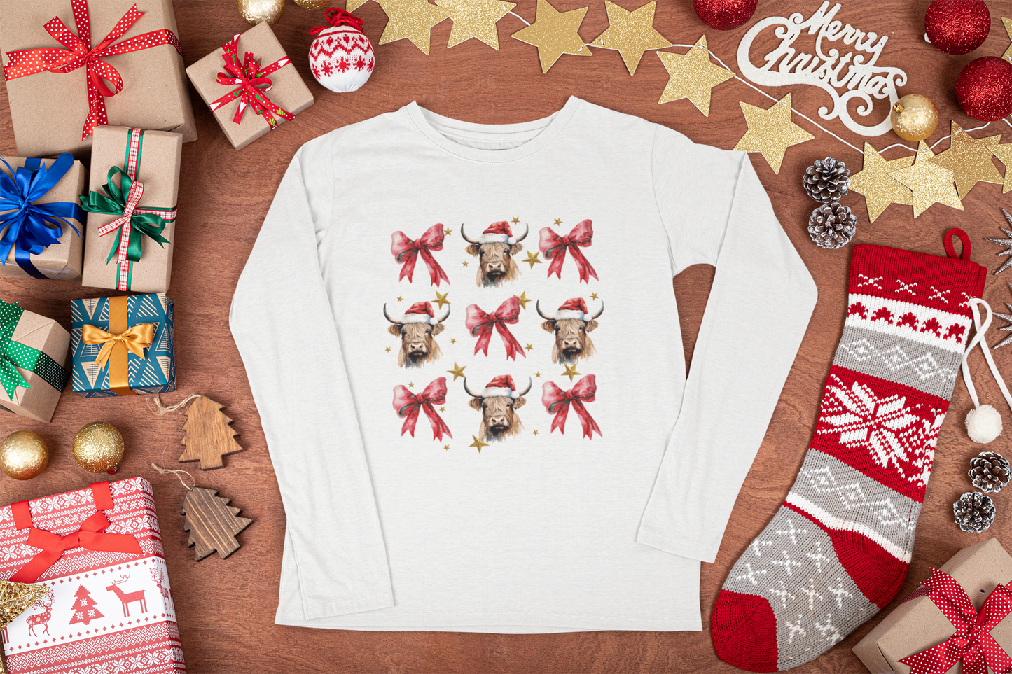 Santa's Bows And Bulls