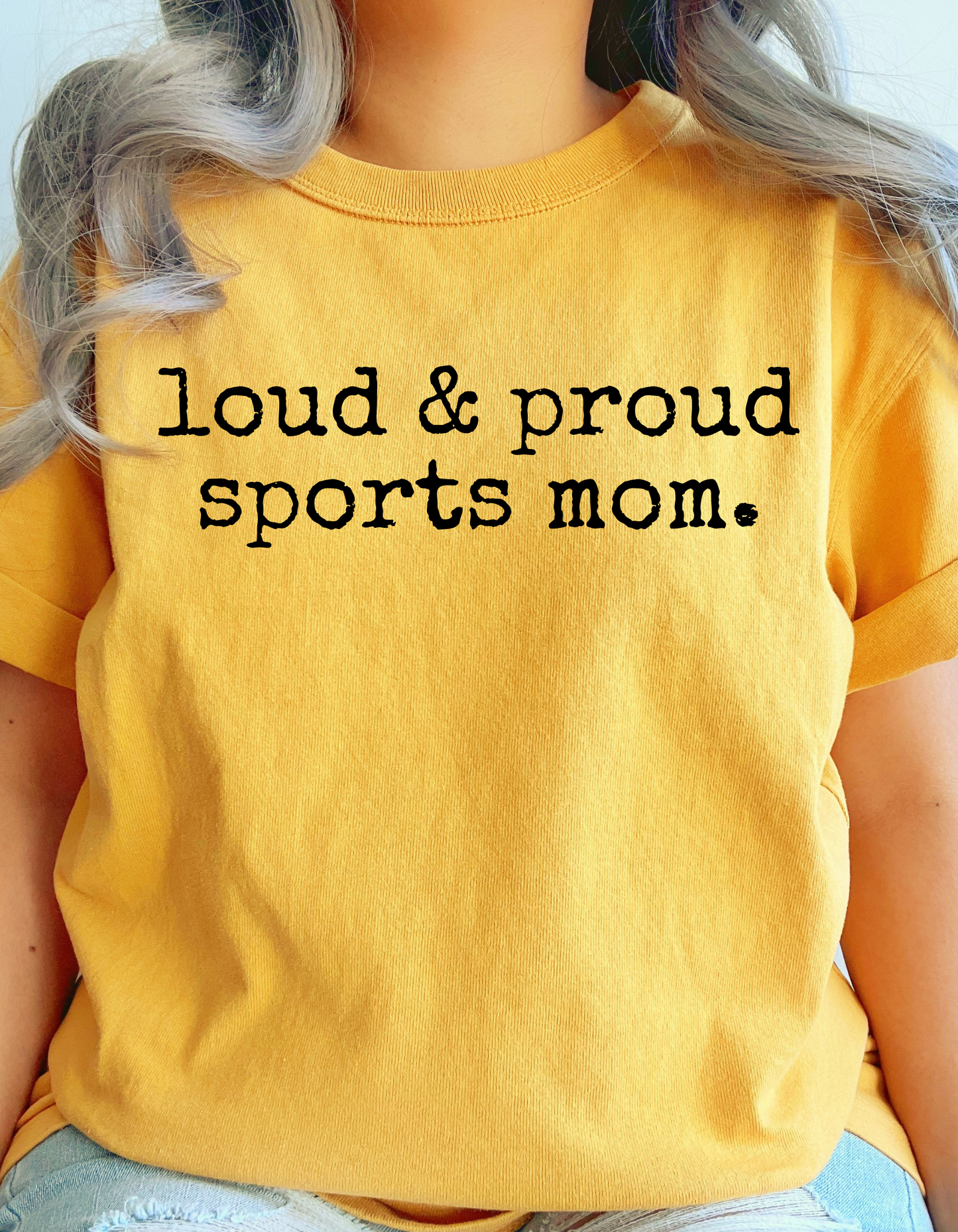 Loud And Proud Sports Mom Typography