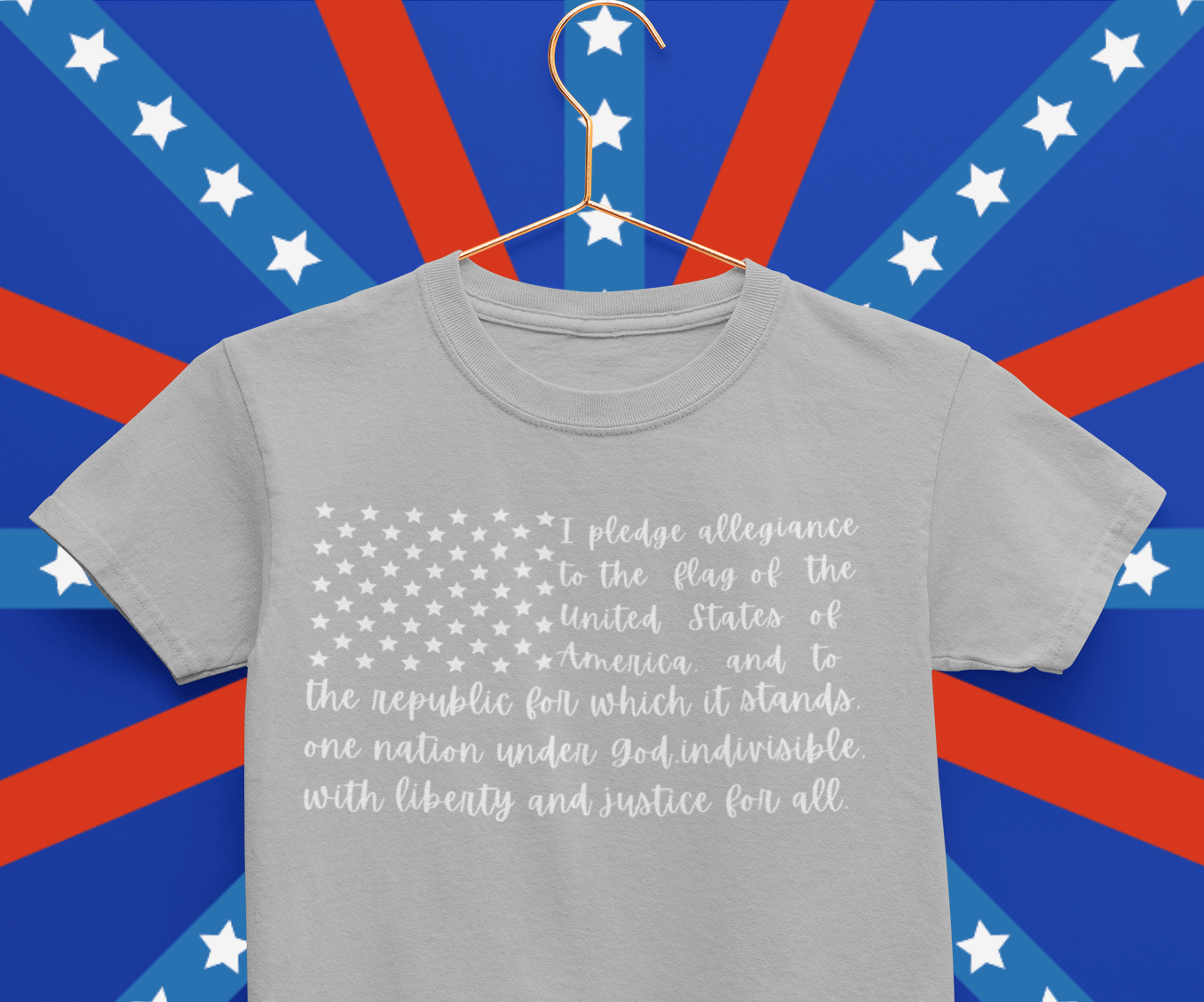 The Pledge of Allegiance Flag Logo