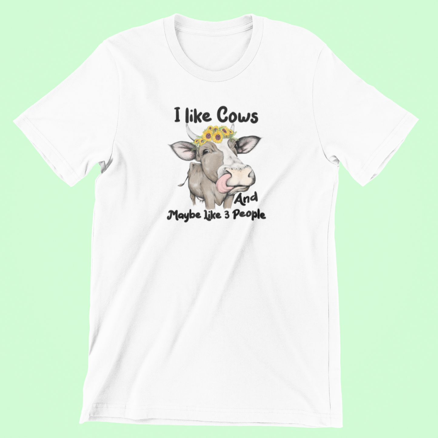 I Like Cows And Maybe 3 People Logo