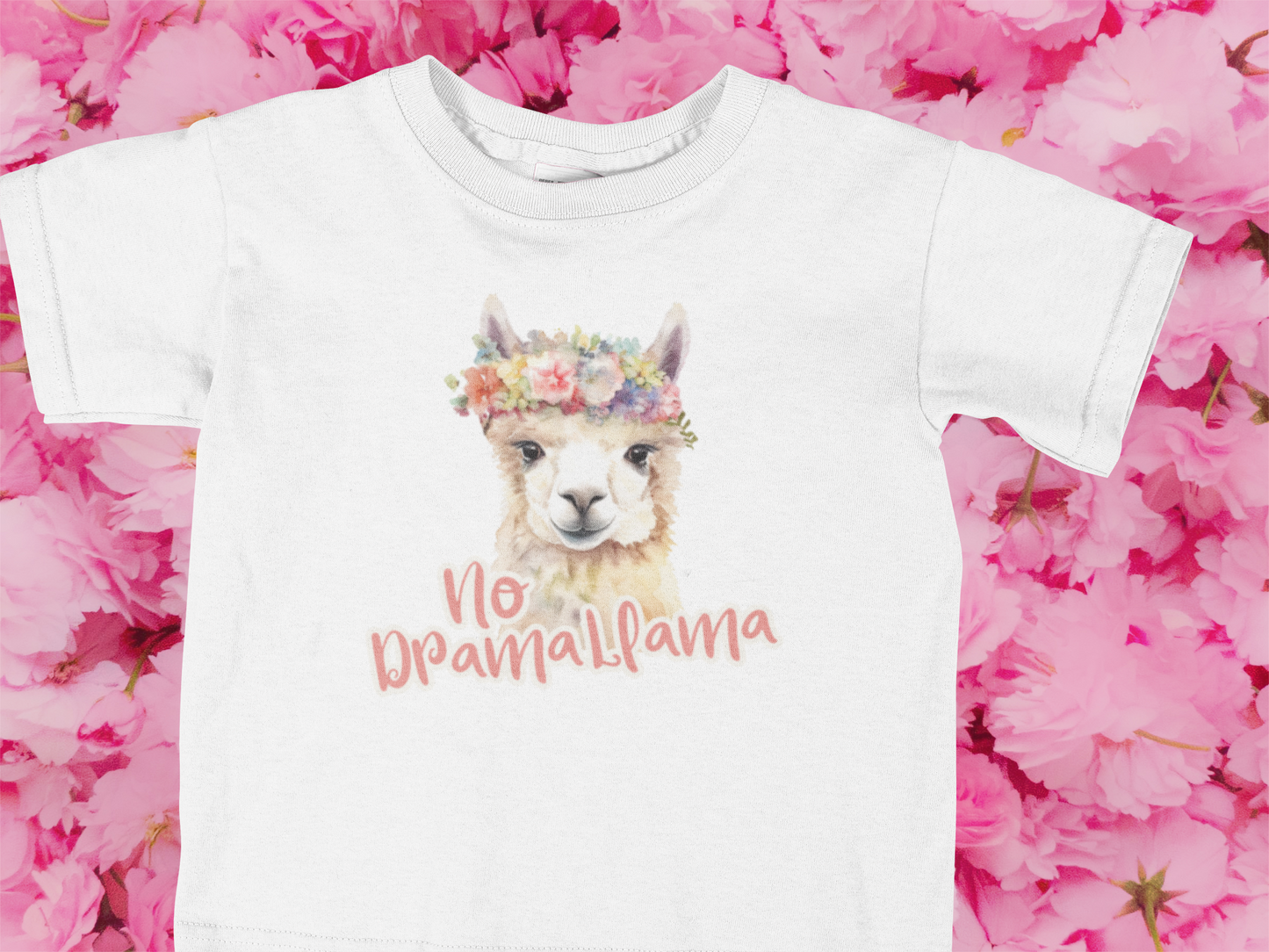 No Drama Llama Watercolor Logo