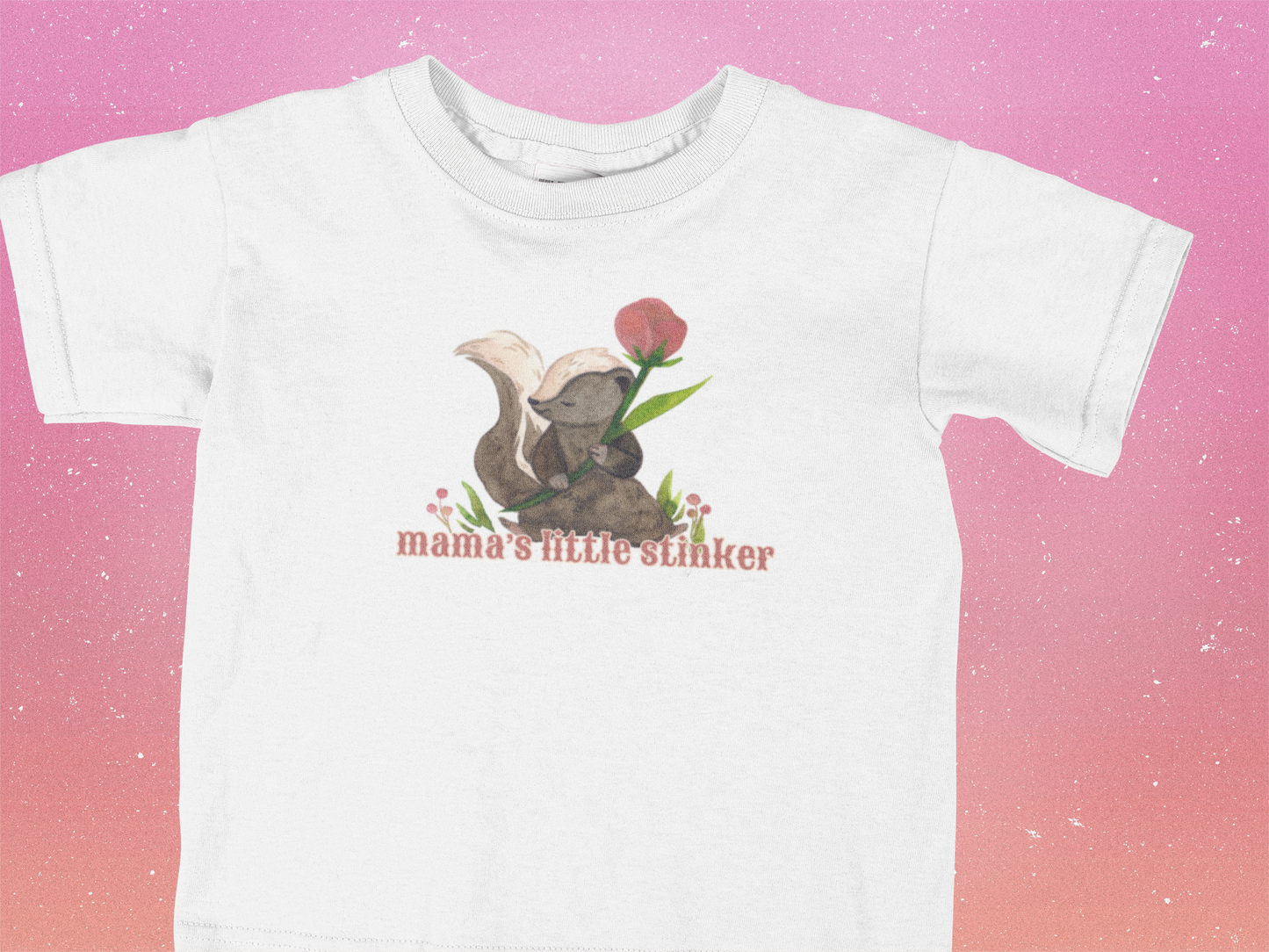 MaMa's Little Stinker Watercolor Logo