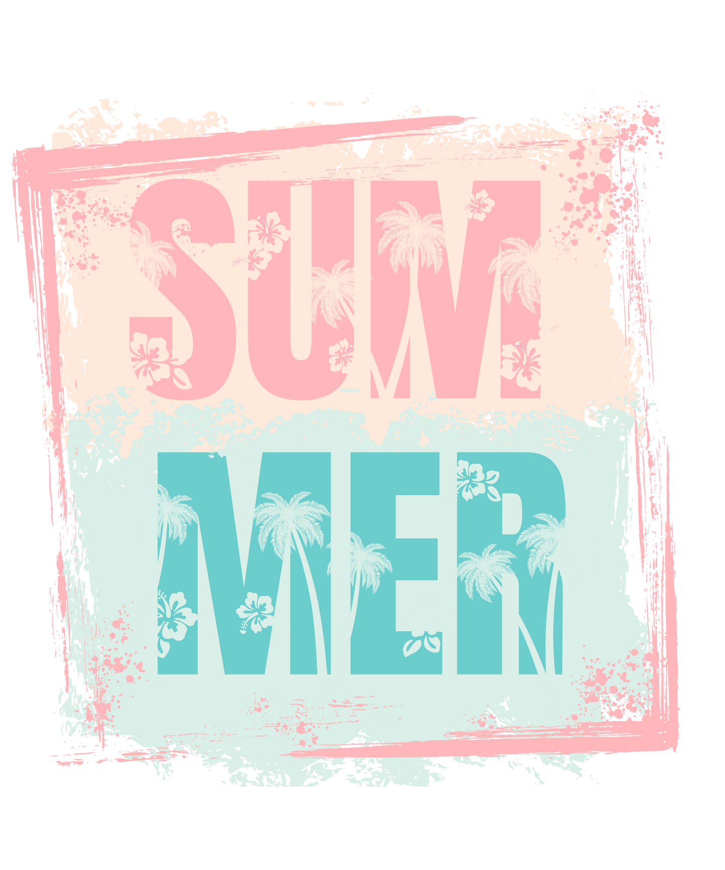 Summer Palm Trees Logo