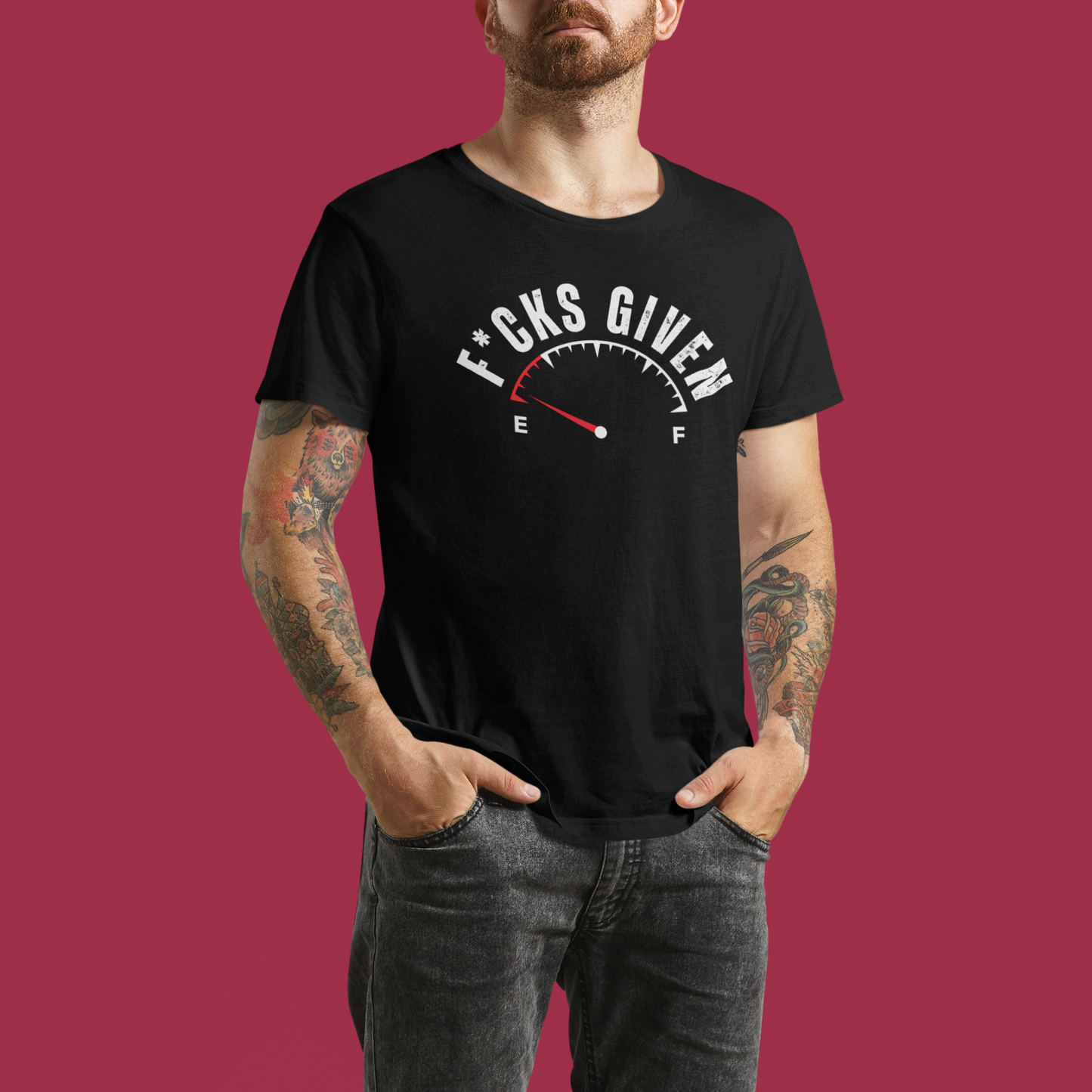 Zero F*cks Given in White