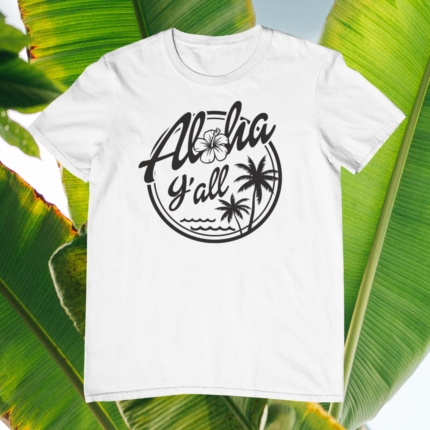 Aloha Y'All Black Logo