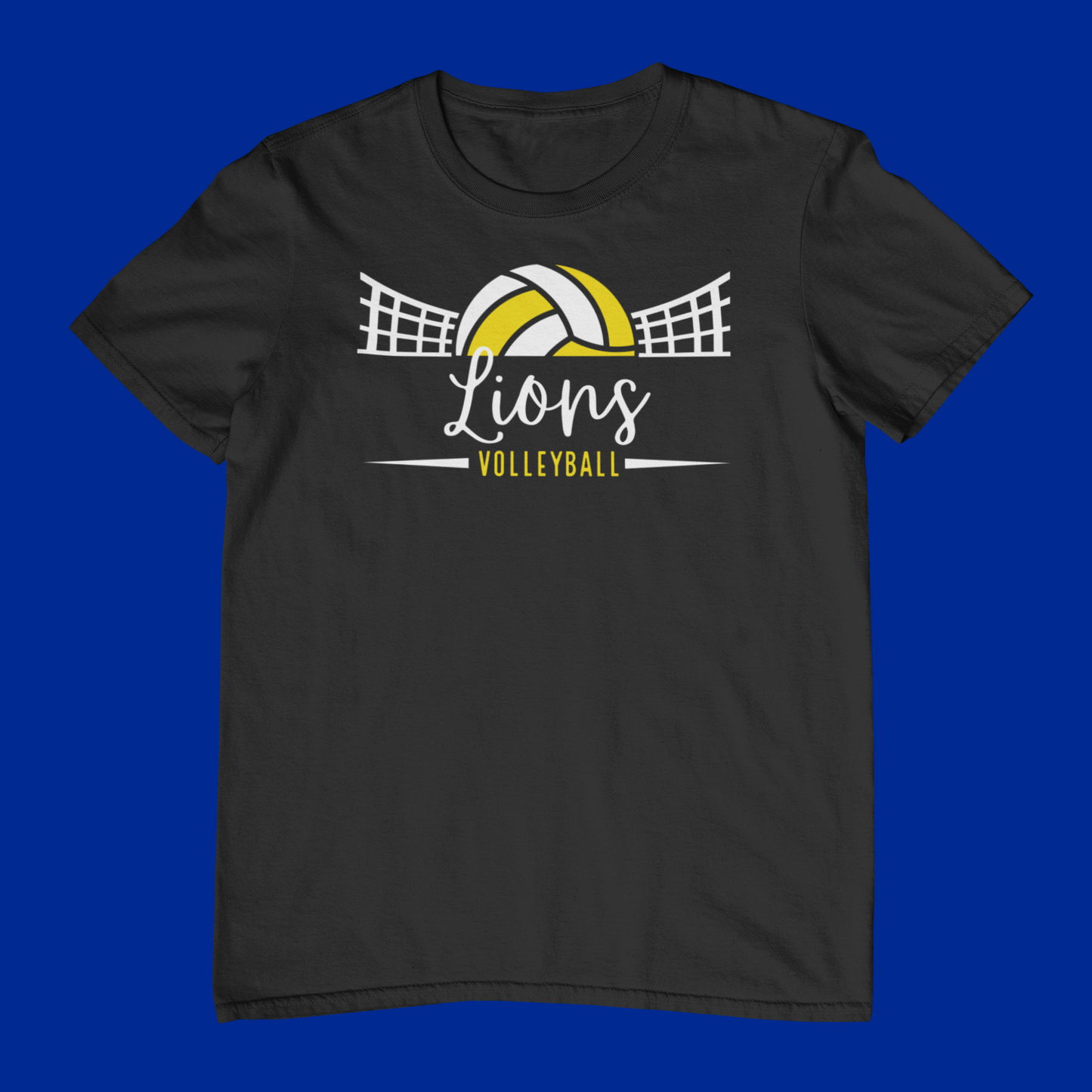 Cottage Grove Lions White & Gold Volleyball Logo