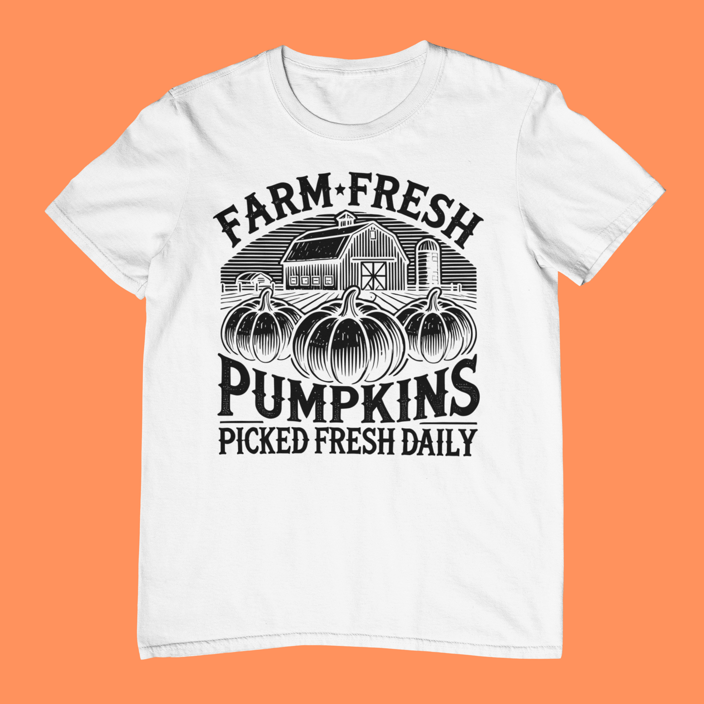 Farm Fresh Pumpkins Black Logo