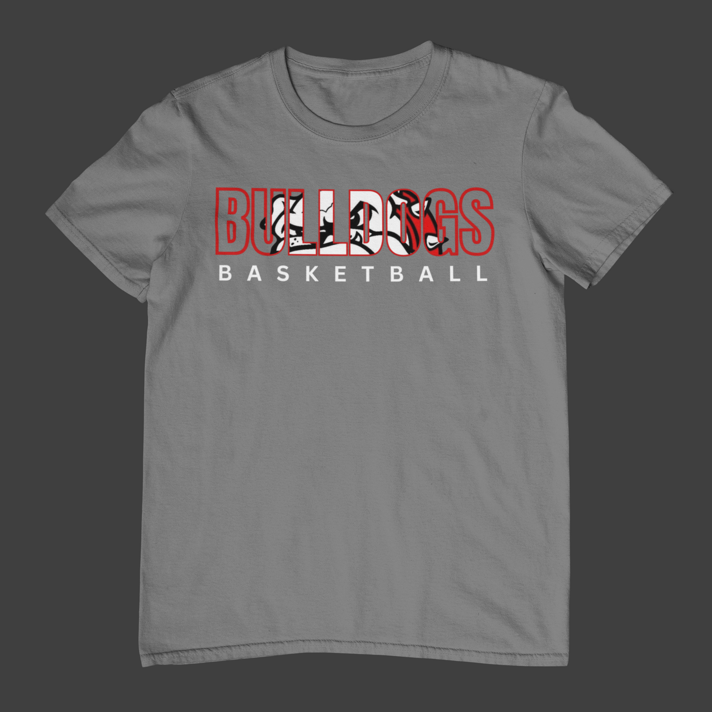 Bulldogs Basketball White Logo!