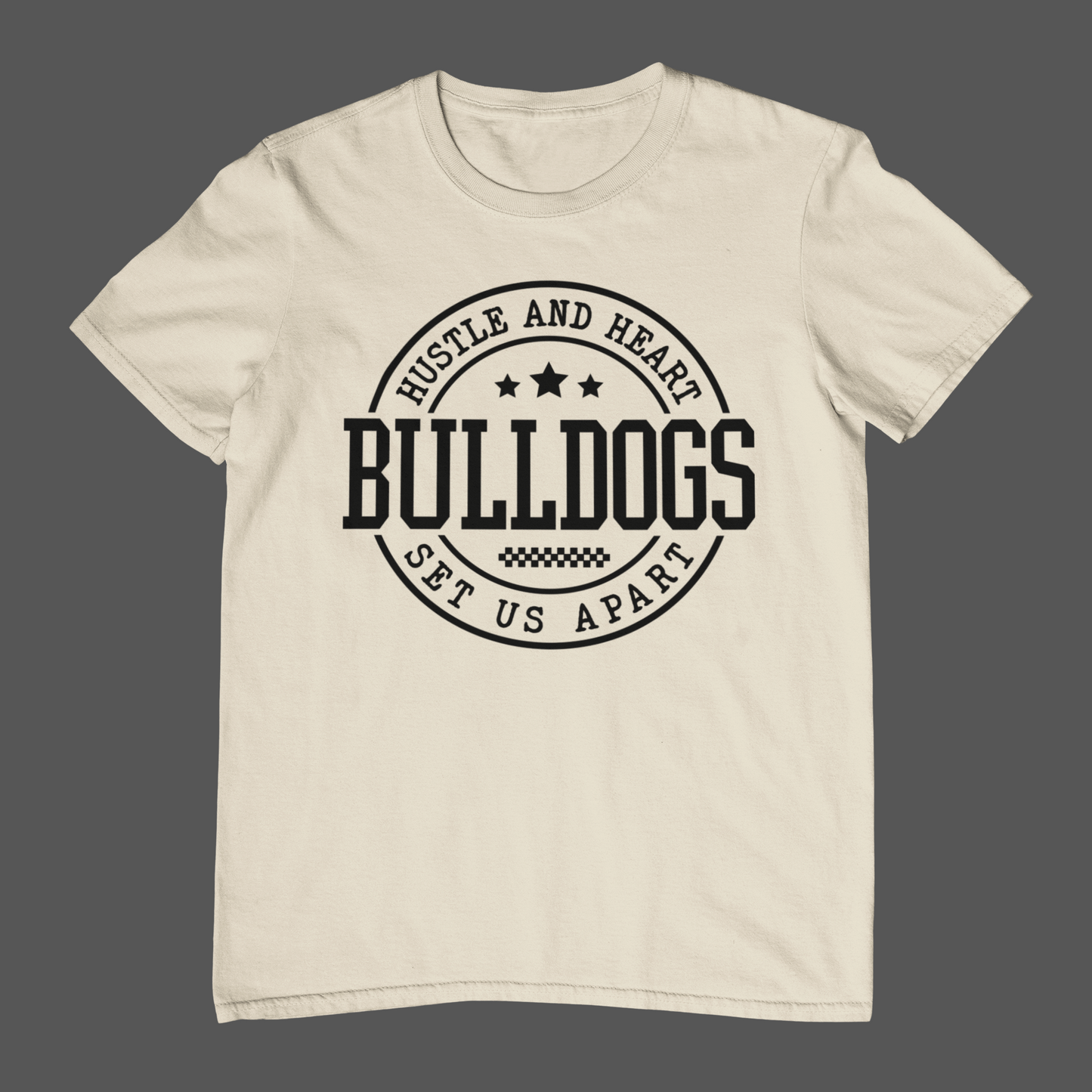 Bulldogs Hustle And Heart - Black