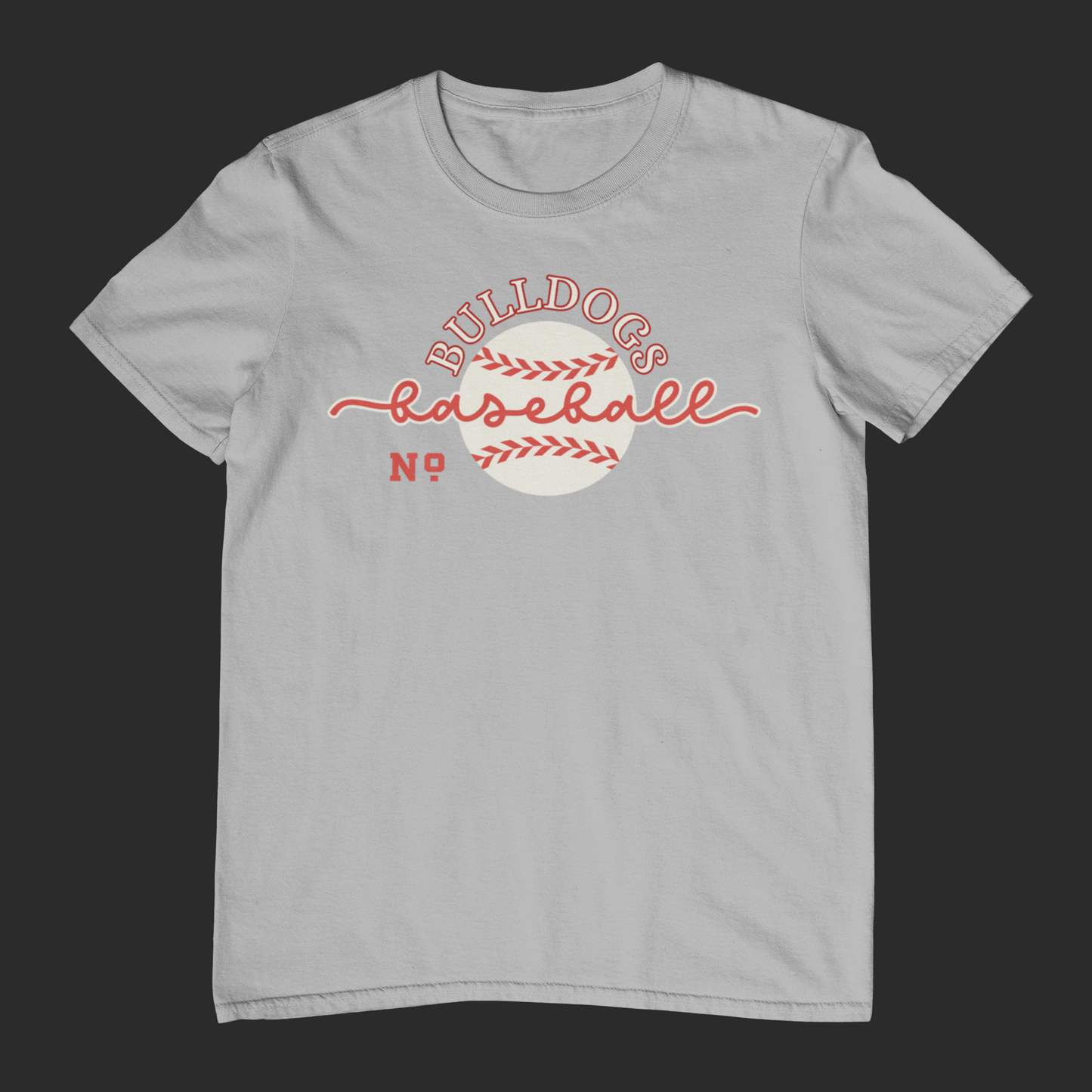 Bulldogs Baseball With Players Number