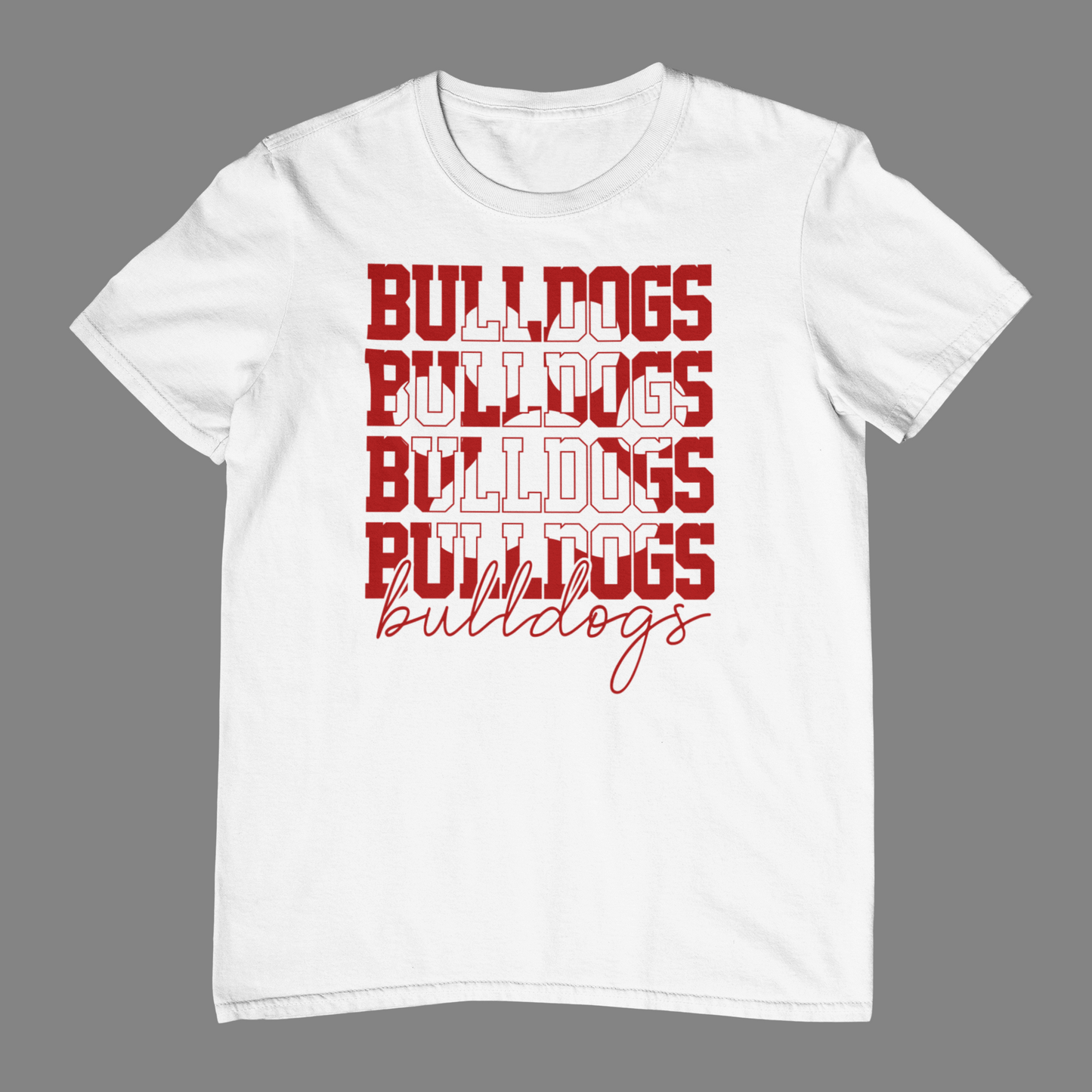 Bulldogs Stacked Up - Red