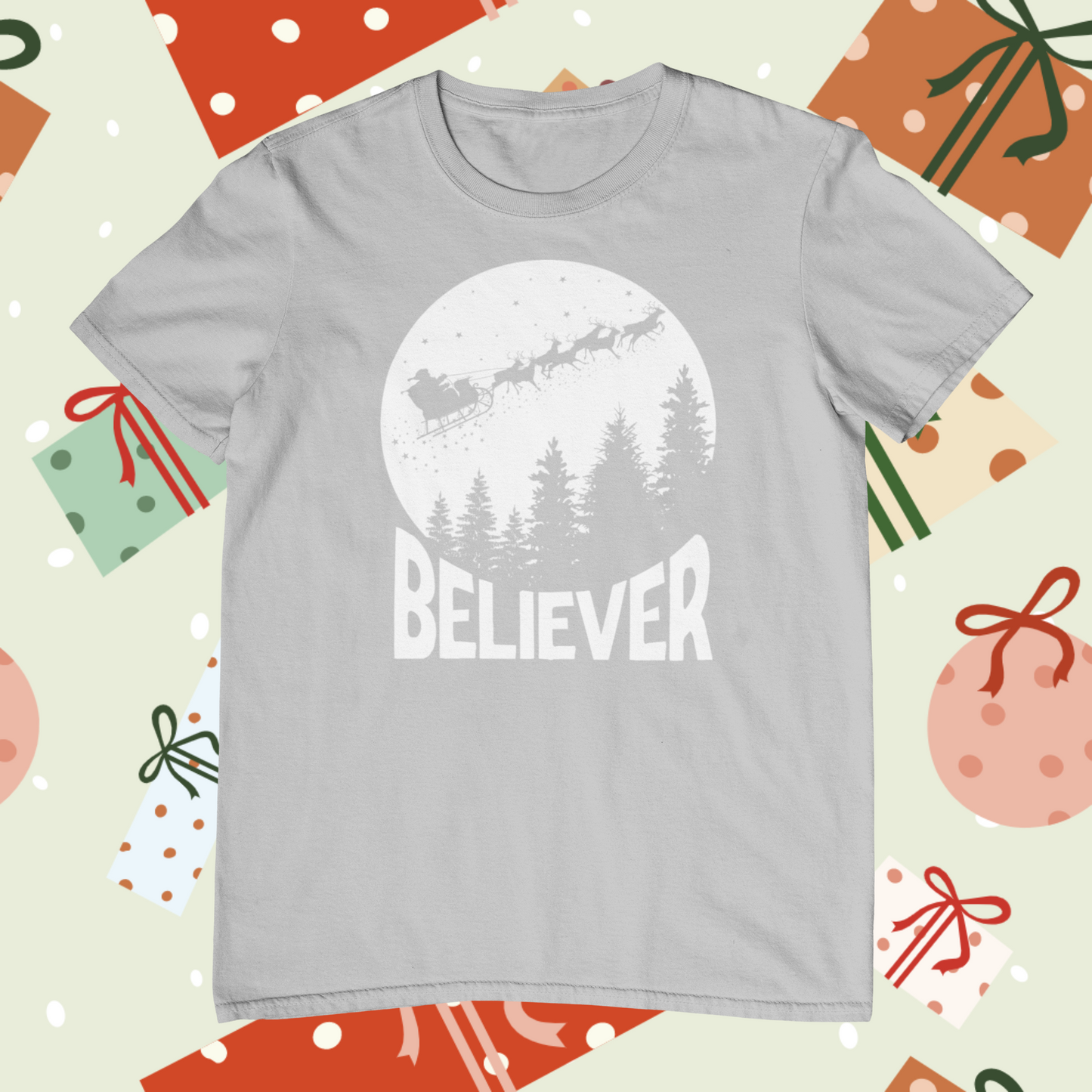 Believer Christmas White Logo
