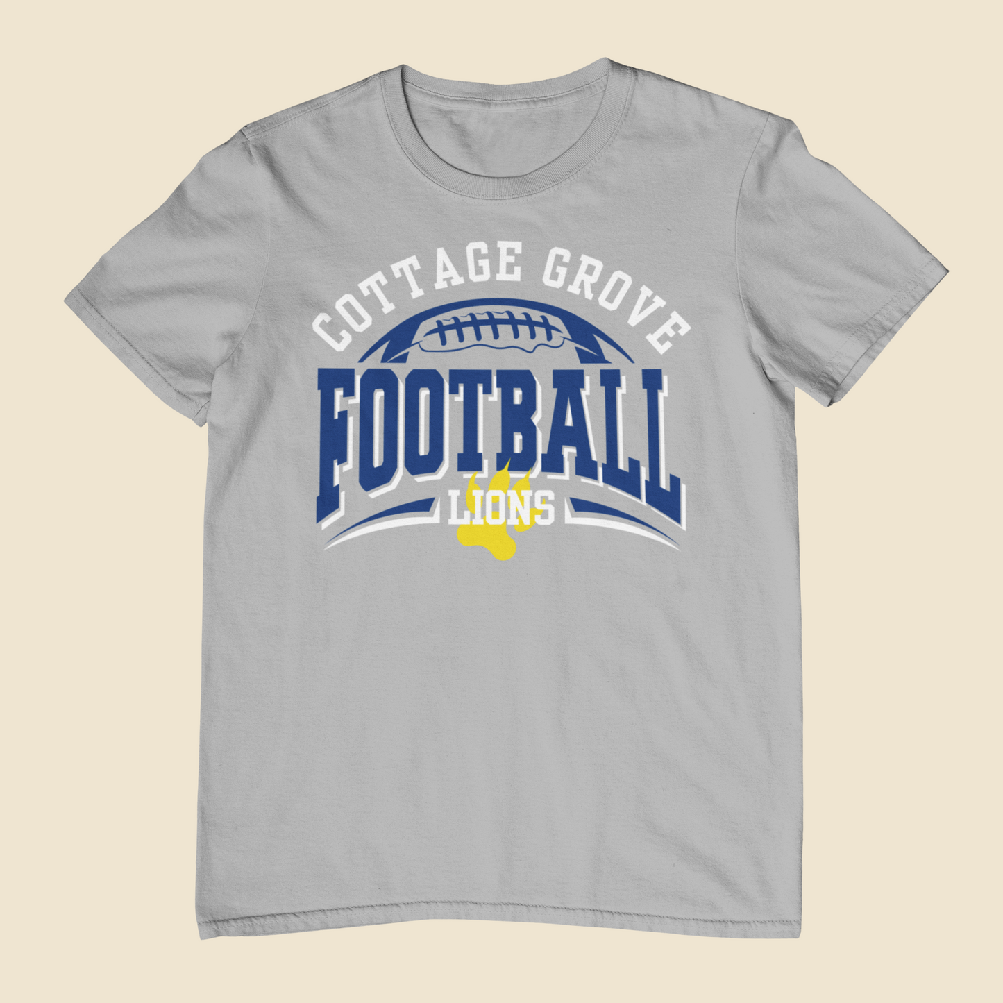 Cottage Grove Lions Football Logo