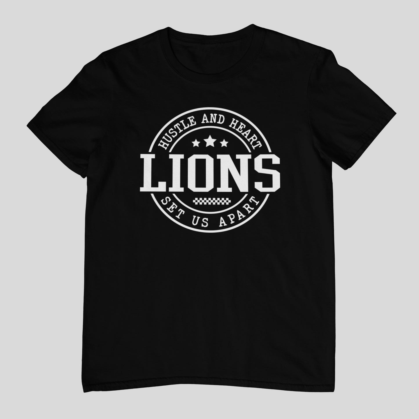 Lions Hustle And Heart - White