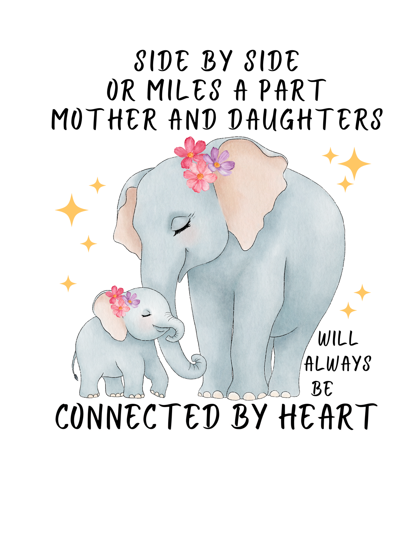 Mothers And Daughters Connected By Heart