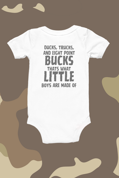 What Little Boys Are Made Of Onesie