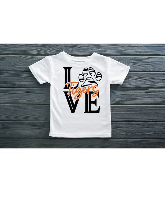 Love Tigers Block Logo
