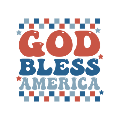 God Bless America Retro Logo