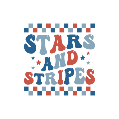 Stars And Stripes Retro Logo