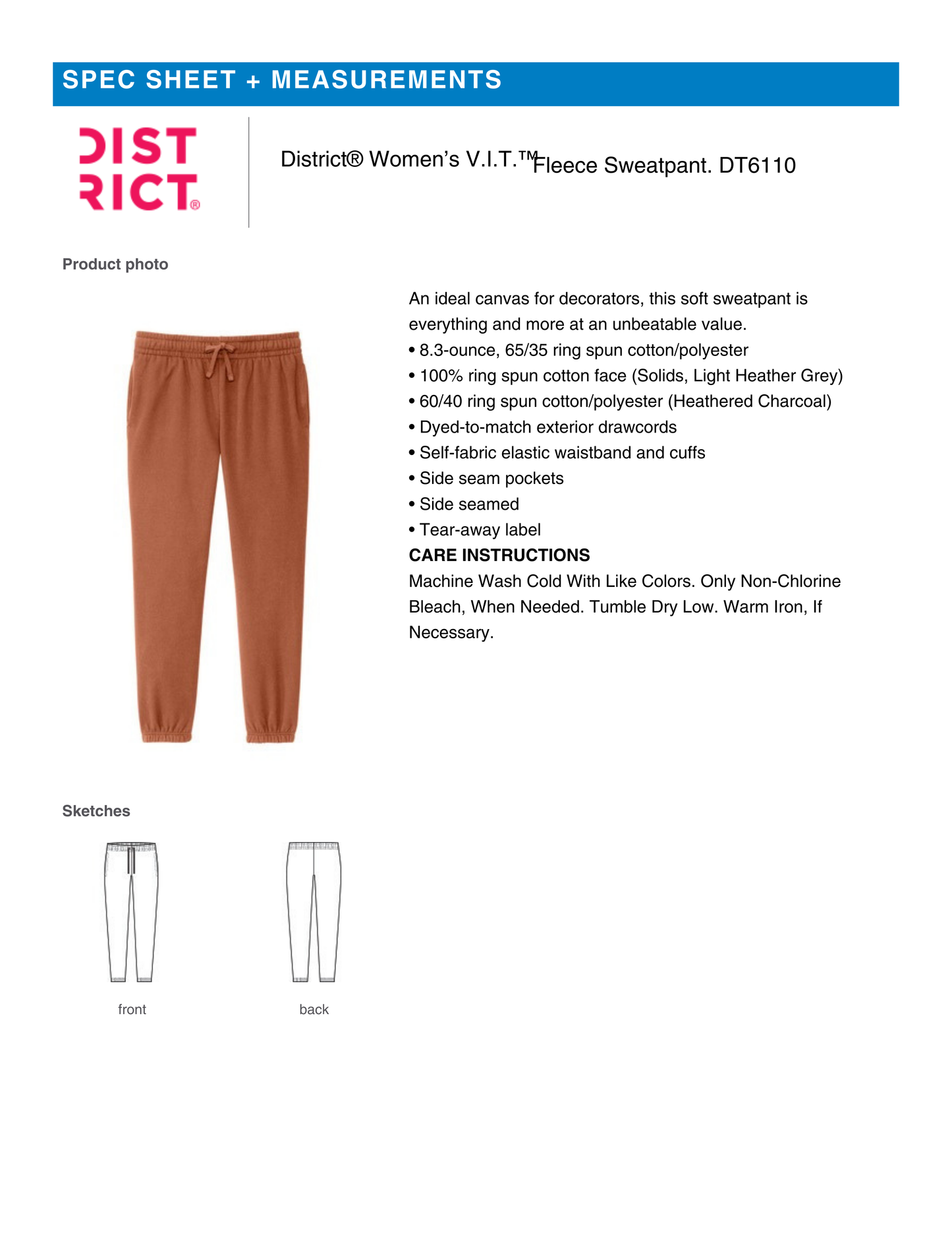 CRESWELL SOCCER - WOMENS FLEECE SWEATPANT IN BLACK DESIGN #1