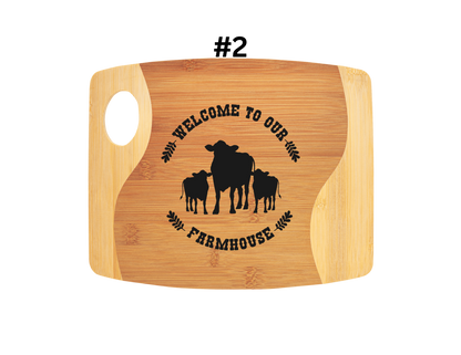 Welcome To Our Farmhouse Cutting Board