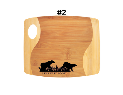 I Eat Fast Food (BEAR) Cutting Board