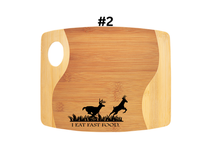 I Eat Fast Food (DEER) Cutting Board