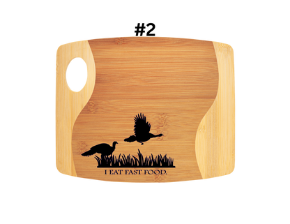 I Eat Fast Food (TURKEY) Cutting Board
