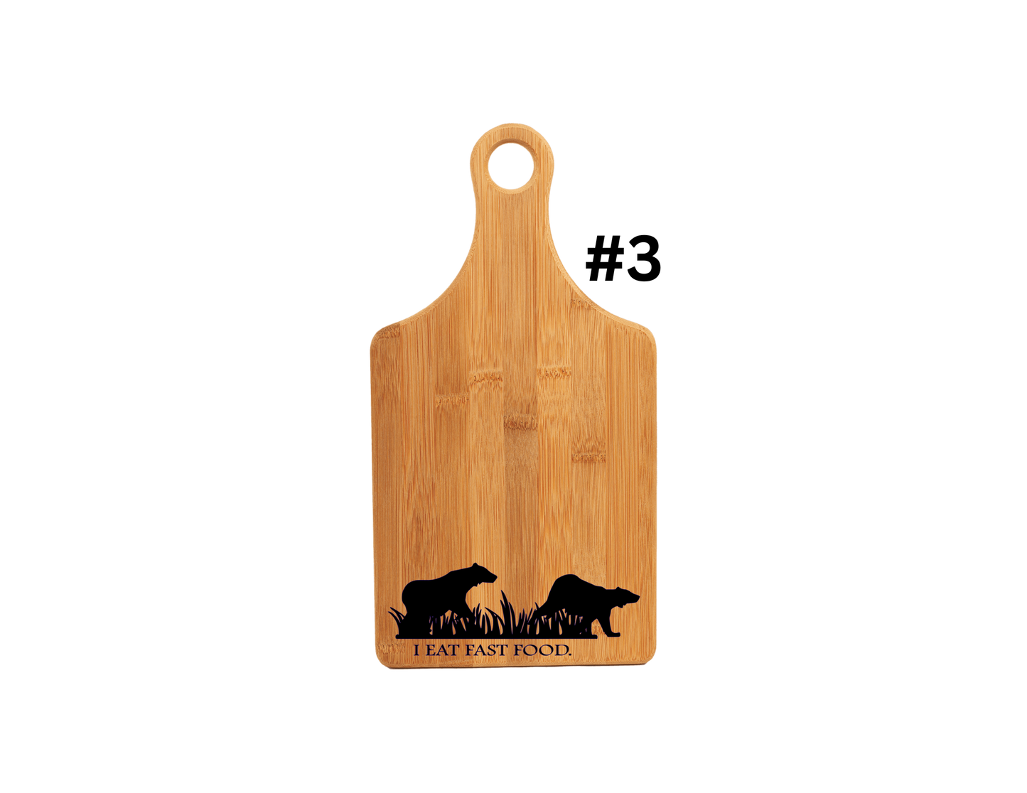 I Eat Fast Food (BEAR) Cutting Board