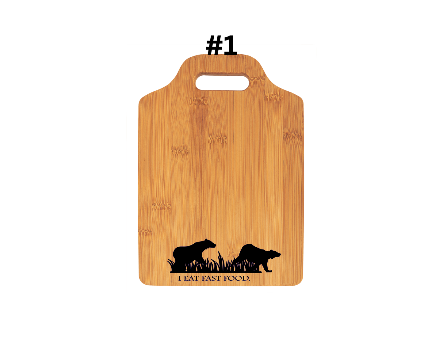 I Eat Fast Food (BEAR) Cutting Board