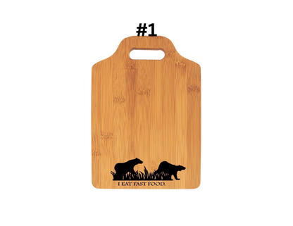 I Eat Fast Food (BEAR) Cutting Board