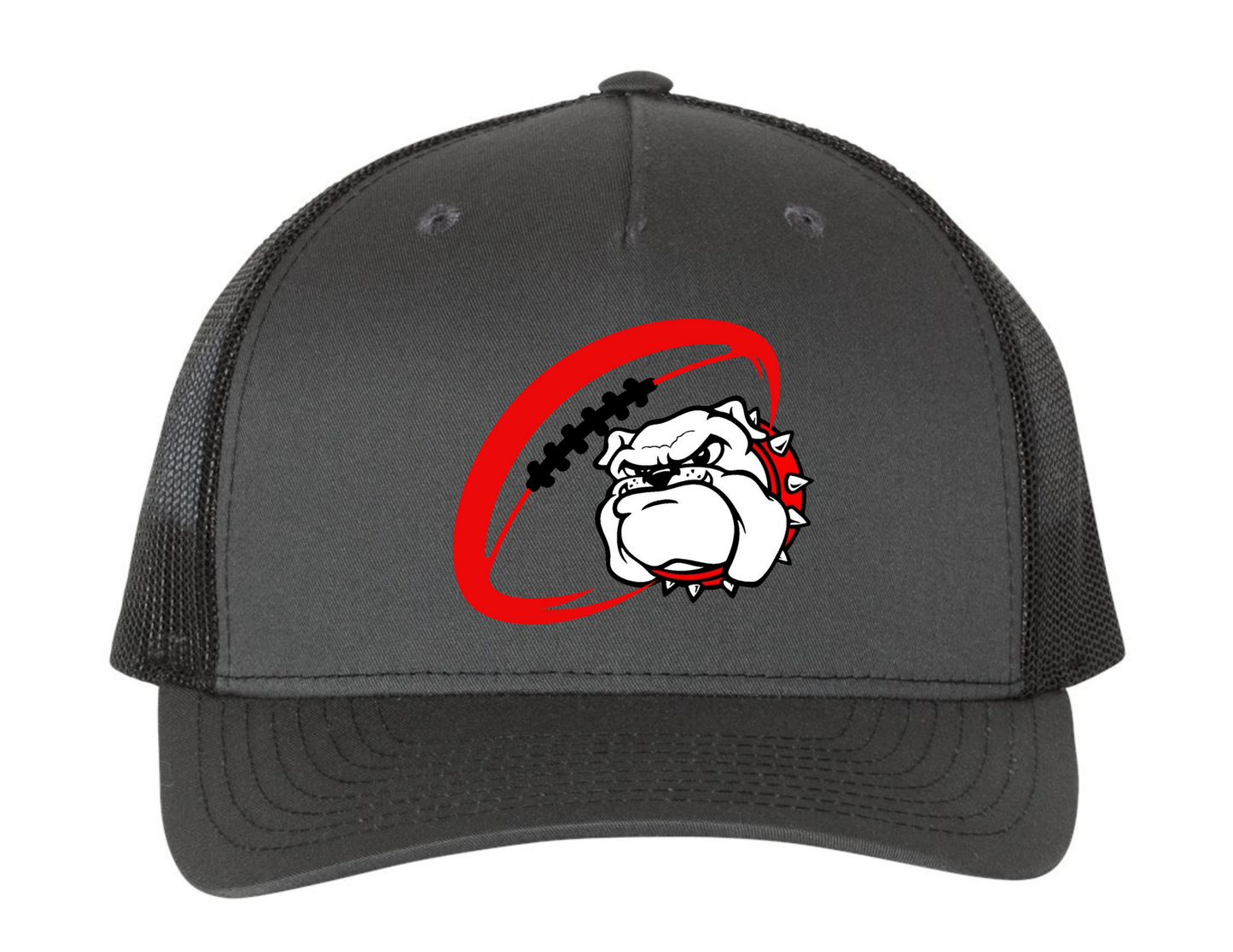 Football & Bulldog Logo Hat