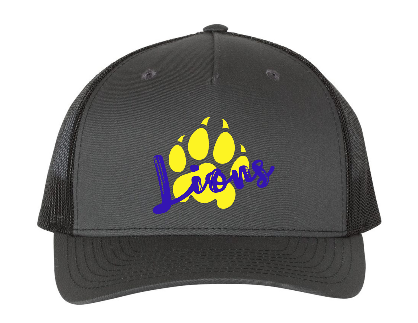 Blue & Gold Lions Paw Print Hat
