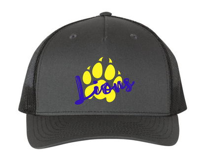 Blue & Gold Lions Paw Print Hat