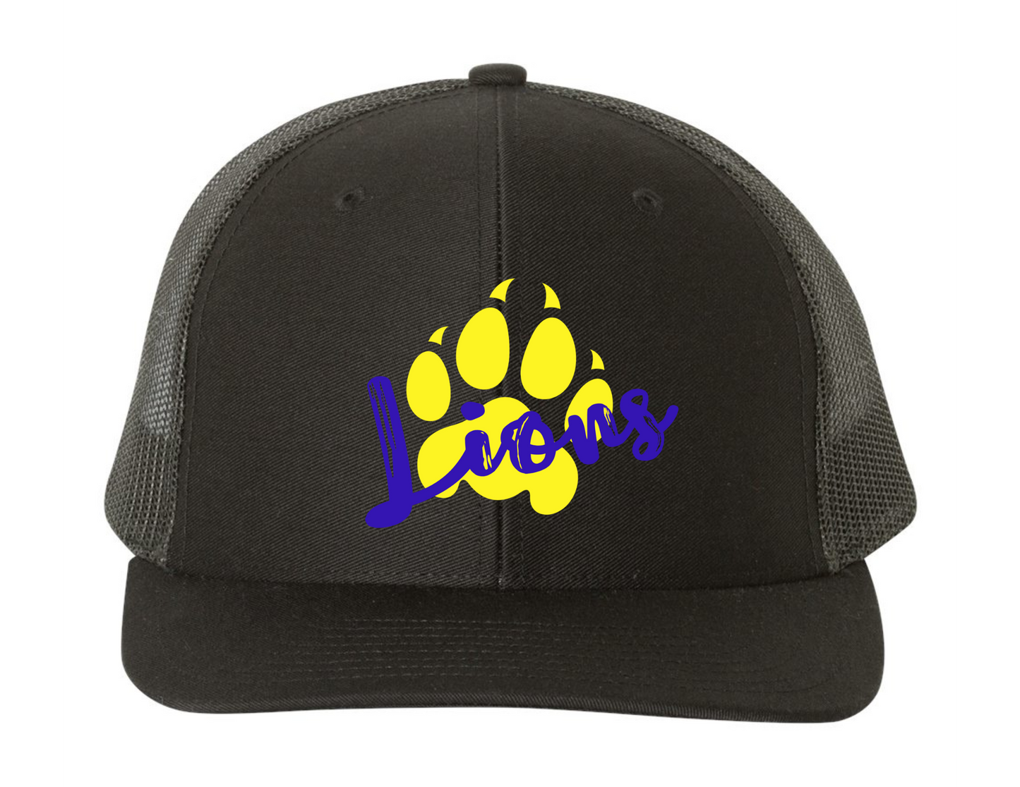 Blue & Gold Lions Paw Print Hat