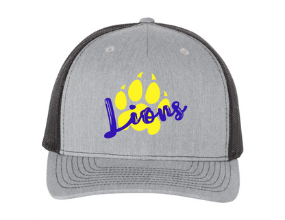 Blue & Gold Lions Paw Print Hat