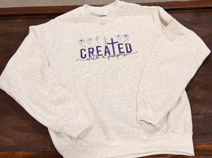 CREATED With A Purpose Embroidered Design