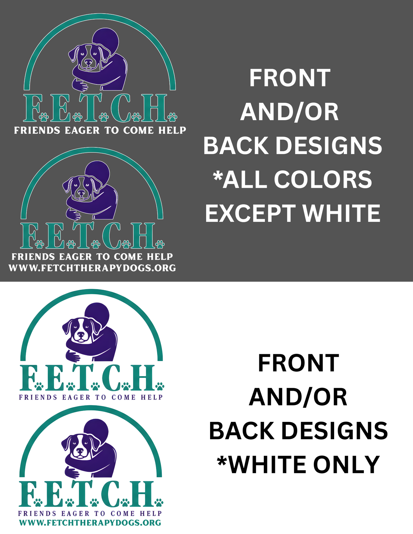 F.E.T.C.H. Logo-Pet Bandanas
