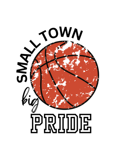Small Town Big Pride Basketball Logo