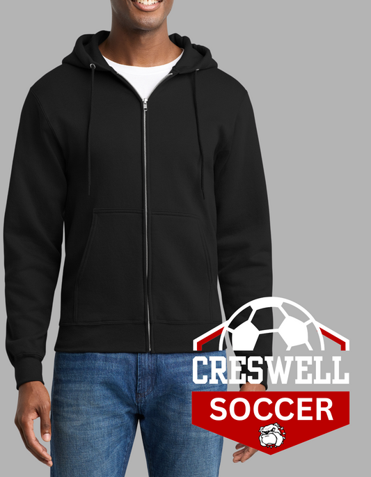 BLACK FULL ZIP HOODIE DESIGN #1