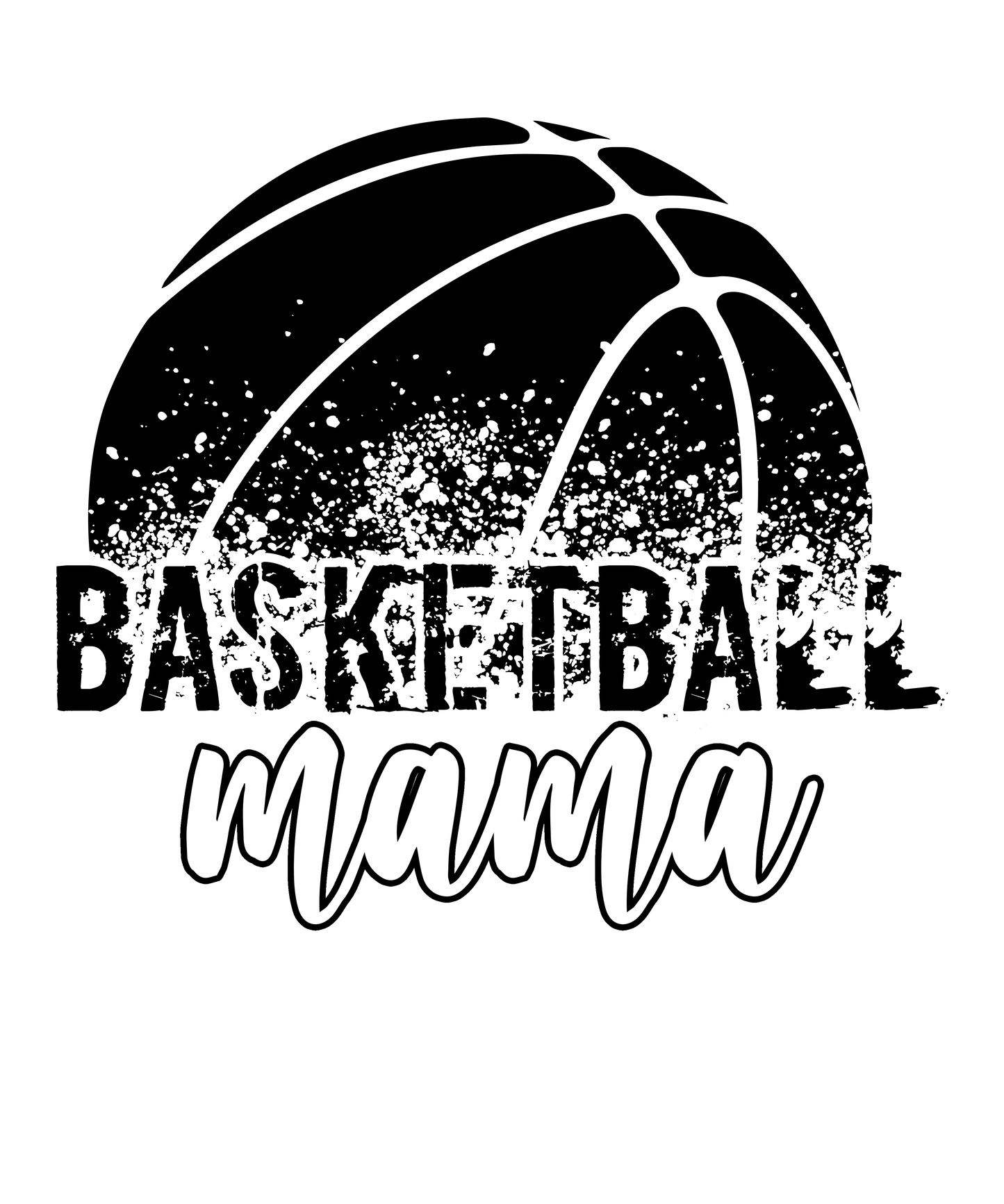 Black Basketball MaMa Logo