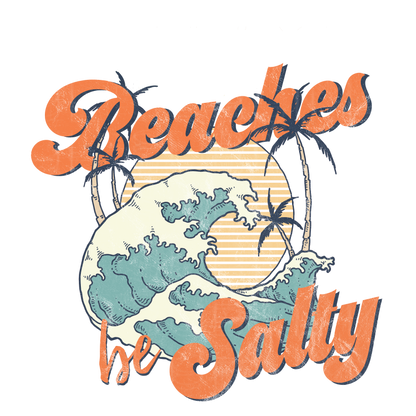 Beaches Be Salty Ocean Logo