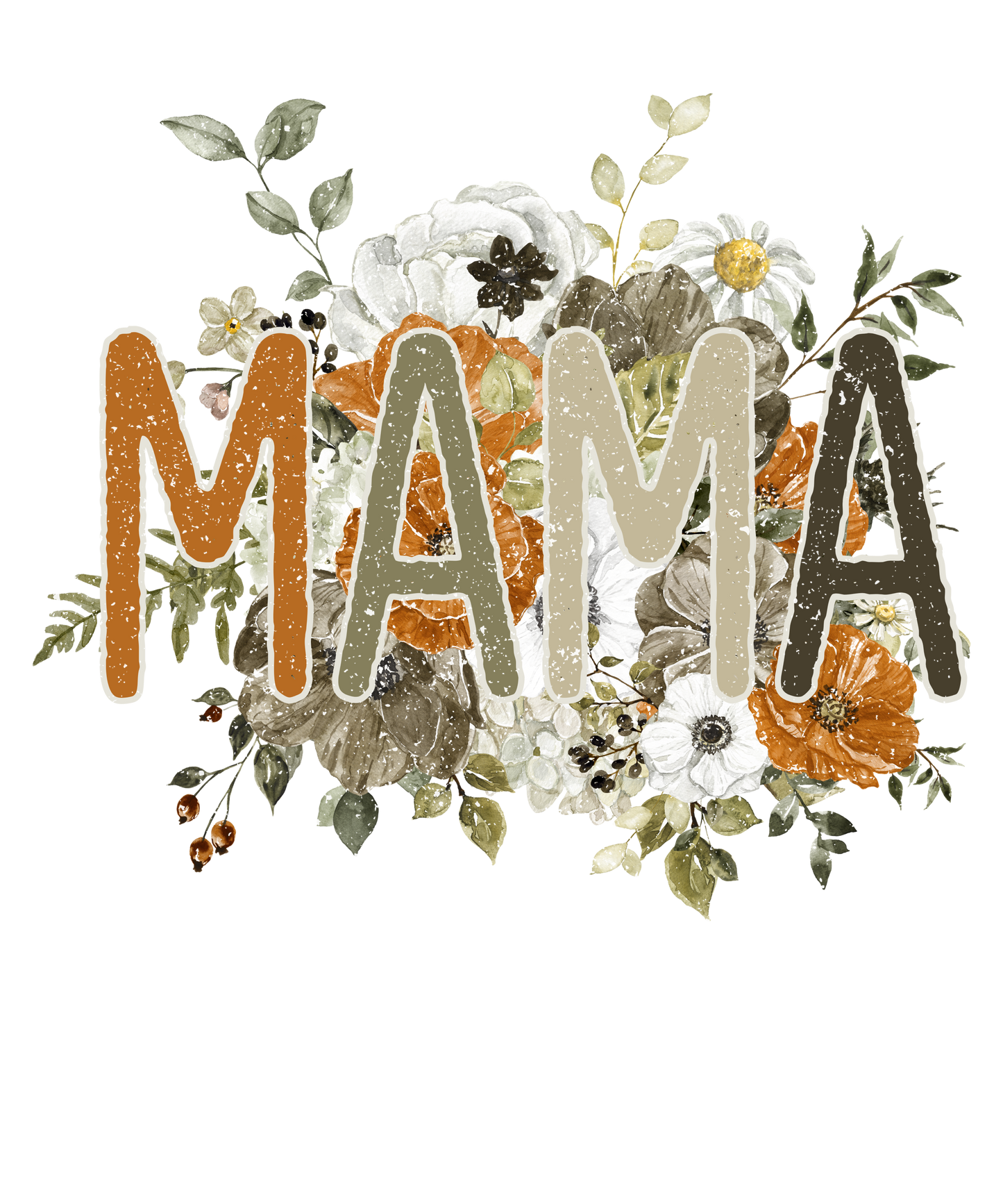 MaMa  Floral Vintage Logo