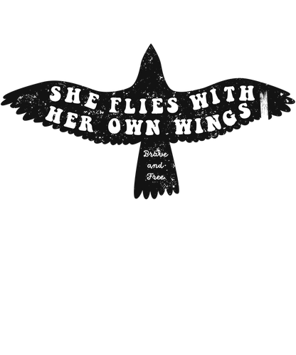 She Flies With Her Own Wings Logo