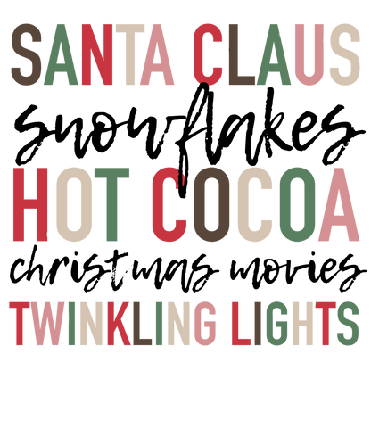 Santa Claus & Snowflakes Logo