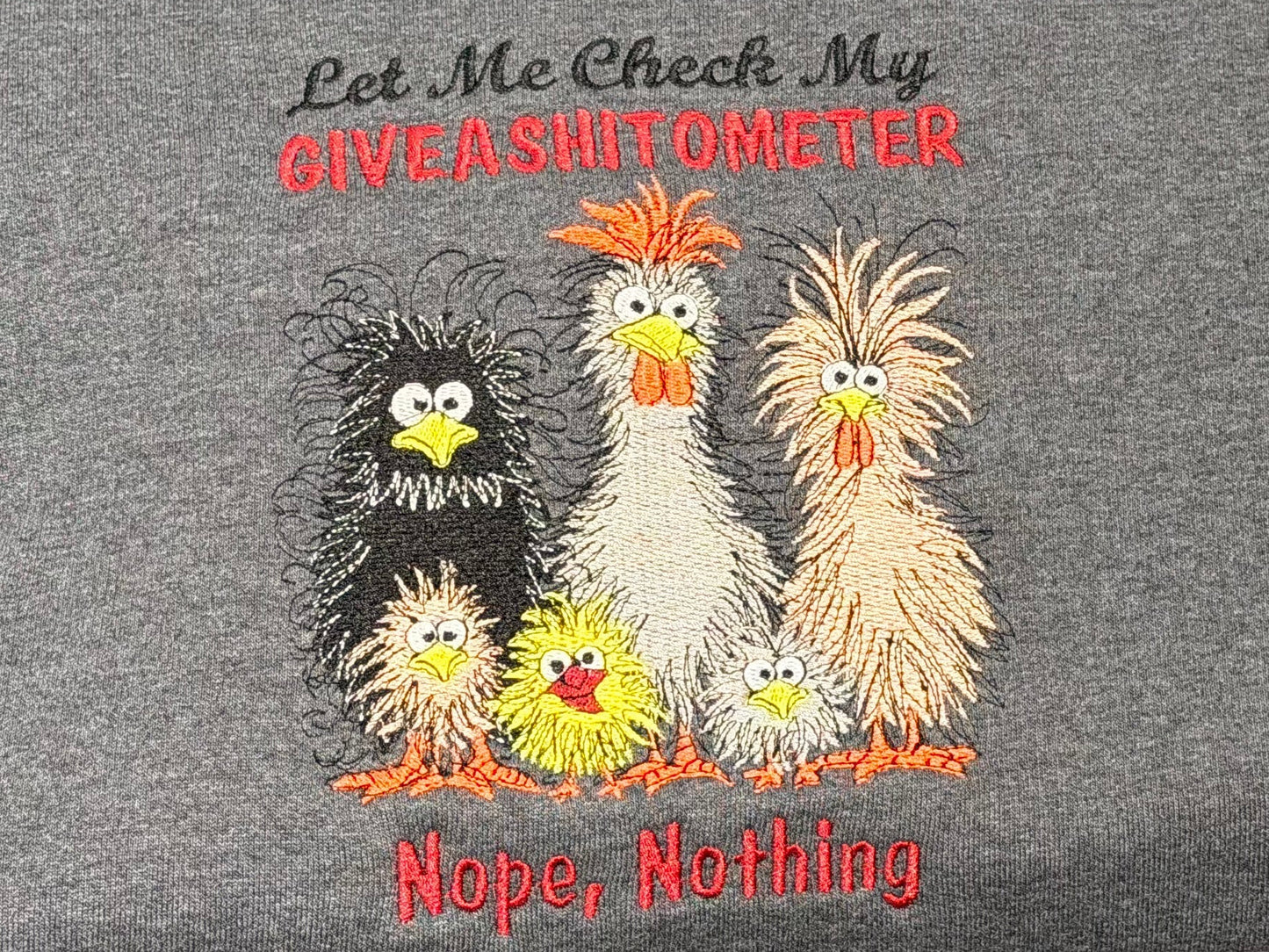 GiveAShitOMeter Embroidered Design