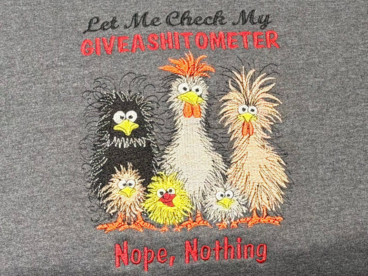 GiveAShitOMeter Embroidered Design