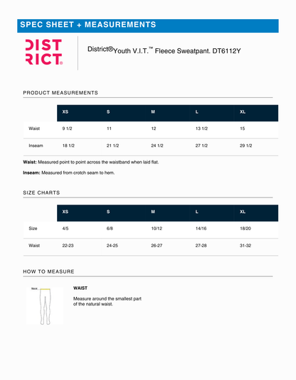 SLDA Navy YOUTH Sweatpants